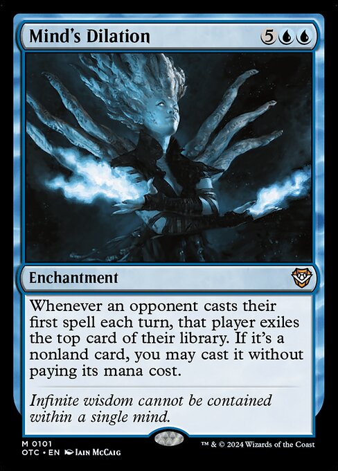 Mind's Dilation - Outlaws of Thunder Junction Commander Magic card
