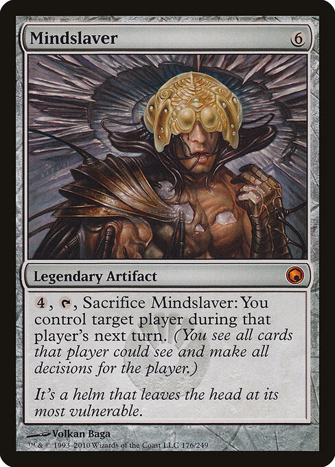 Esclavista mental (Mindslaver) - Mirrodin (#206) - Illustrated by Glen Angus - Magic: The Gathering Card