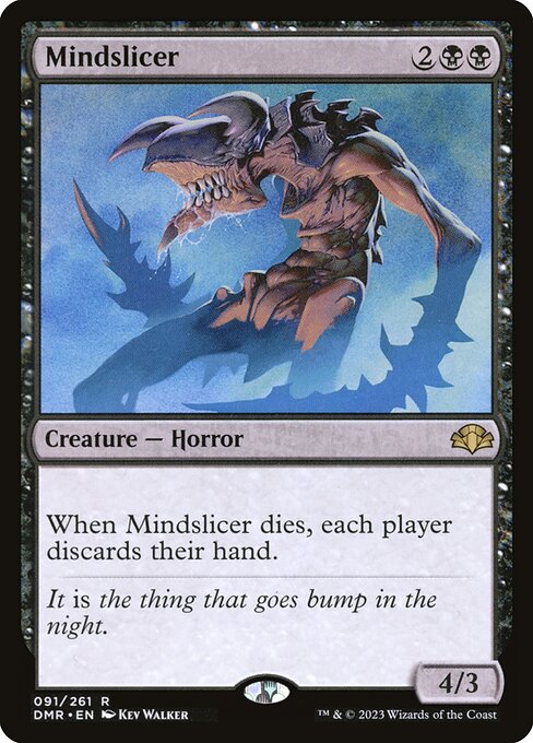 Mindslicer - Dominaria Remastered (#91) - Illustrated by Kev Walker - Magic: The Gathering Card