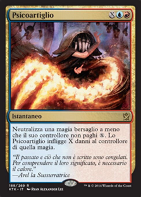 Impacto mental (Mindswipe) - Khans of Tarkir (#189) - Illustrated by Ryan Alexander Lee - Magic: The Gathering Card