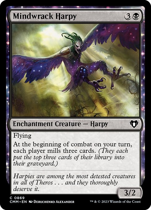 Mindwrack Harpy - Commander Masters Magic card