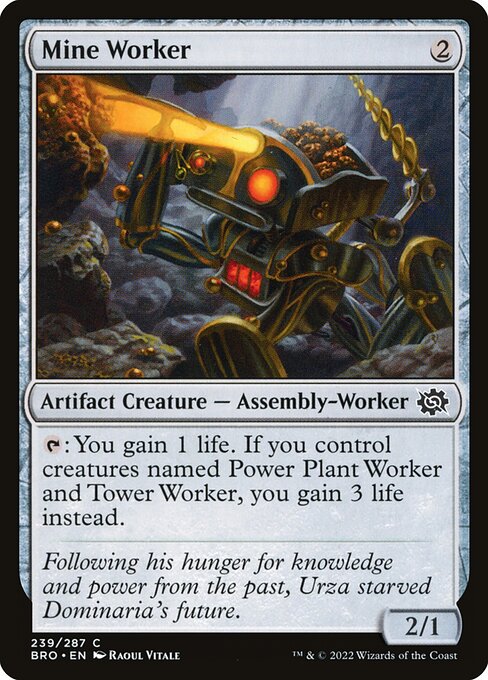 Mine Worker - The Brothers' War Magic card