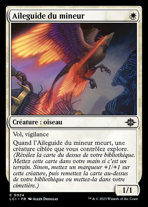 Alaguía del minero (Miner's Guidewing) - The Lost Caverns of Ixalan (#24) - Illustrated by Allen Douglas - Magic: The Gathering Card