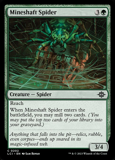 Mineshaft Spider - The Lost Caverns of Ixalan Magic card