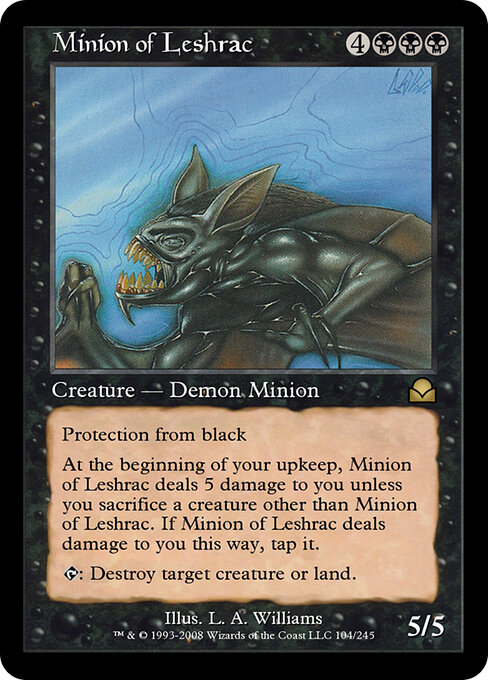 Minion of Leshrac - Masters Edition II Magic card