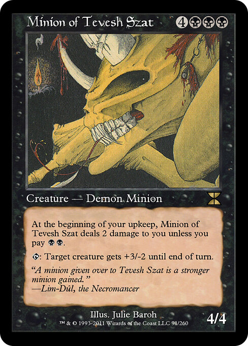 Minion of Tevesh Szat - Masters Edition IV Magic card