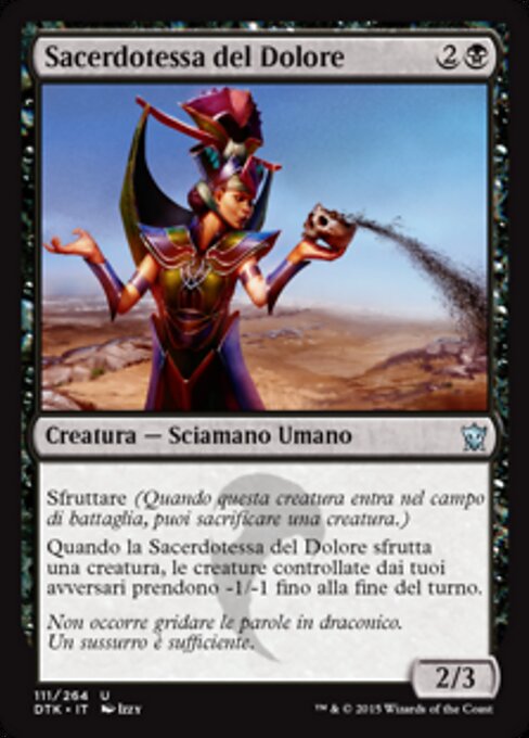Würdenträgerin der Pein (Minister of Pain) - Dragons of Tarkir (#111) - Illustrated by Izzy - Magic: The Gathering Card