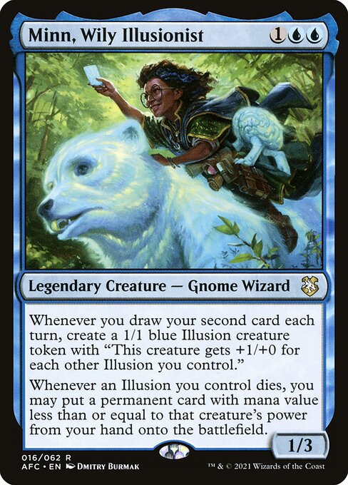 Minn, Wily Illusionist - Forgotten Realms Commander Magic card