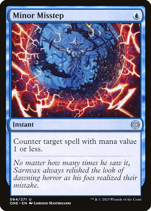 Minor Misstep - Phyrexia: All Will Be One Magic card
