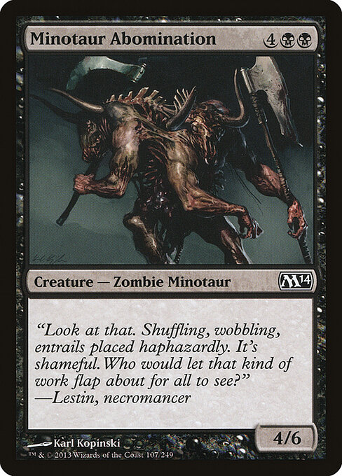 Minotaur Abomination - Magic 2014 Magic card