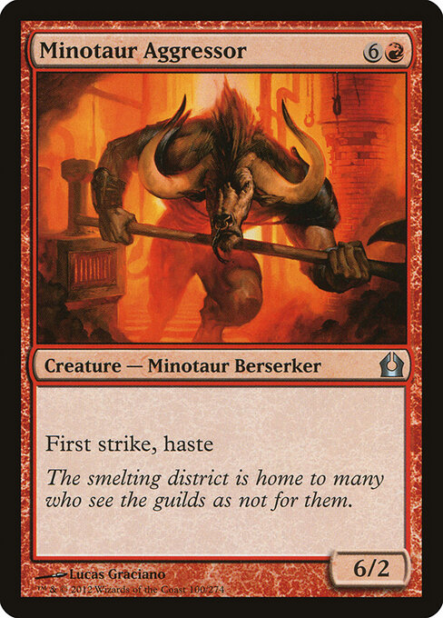 Minotaur Aggressor - Return to Ravnica Magic card