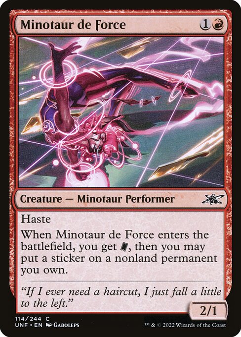 Minotaur de Force - Unfinity Magic card