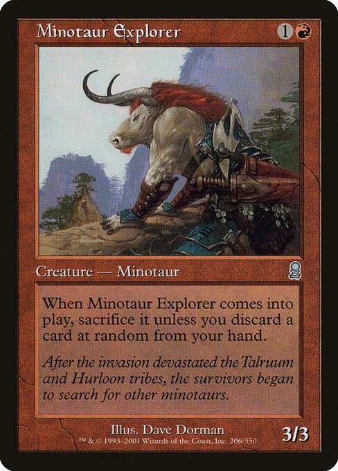 Minotaur Explorer - Odyssey Magic card