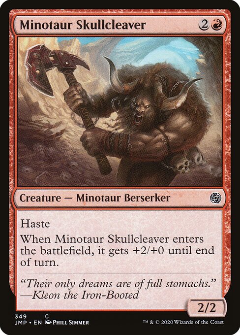 Minotaur Skullcleaver - Jumpstart Magic card