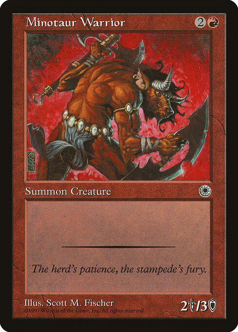 Minotaur Warrior - Portal Magic card
