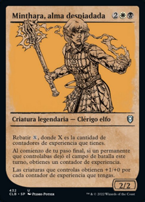Minthara, alma despiadada (Minthara, Merciless Soul) - Commander Legends: Battle for Baldur's Gate (#432) - Illustrated by Pedro Potier - Magic: The Gathering Card