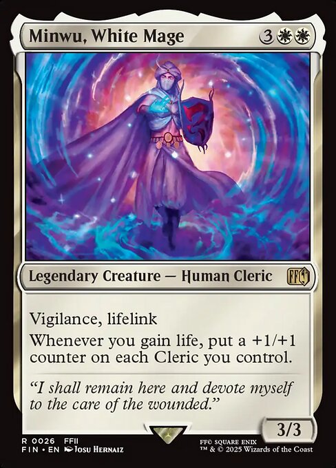 Minwu, White Mage - Final Fantasy Magic card