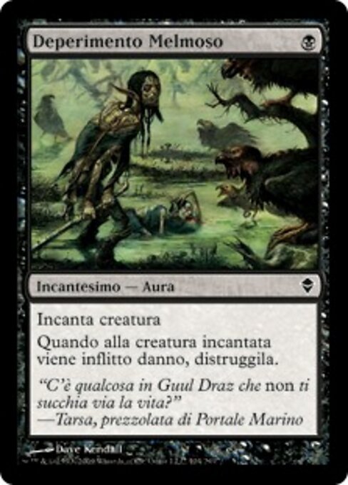 Deperimento Melmoso (Mire Blight) - Zendikar (#104) - Illustrated by Dave Kendall - Magic: The Gathering Card