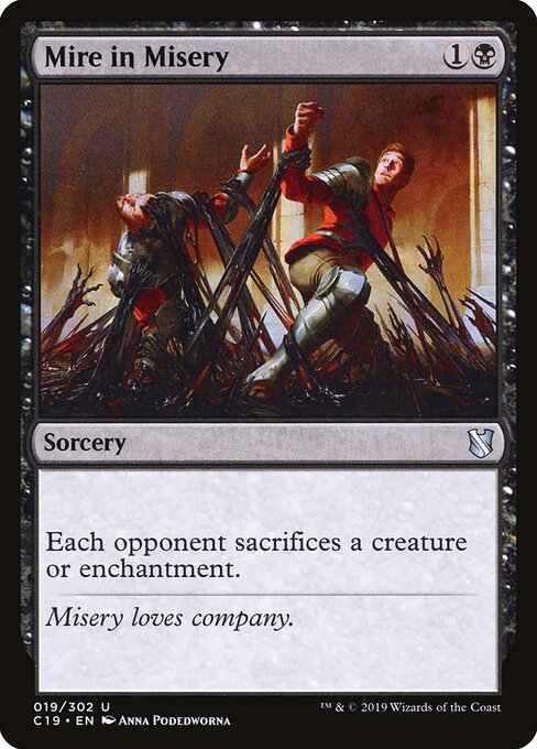 苦境のぬかるみ (Mire in Misery) - Commander 2019 (#19) - Illustrated by Anna Podedworna - Magic: The Gathering Card