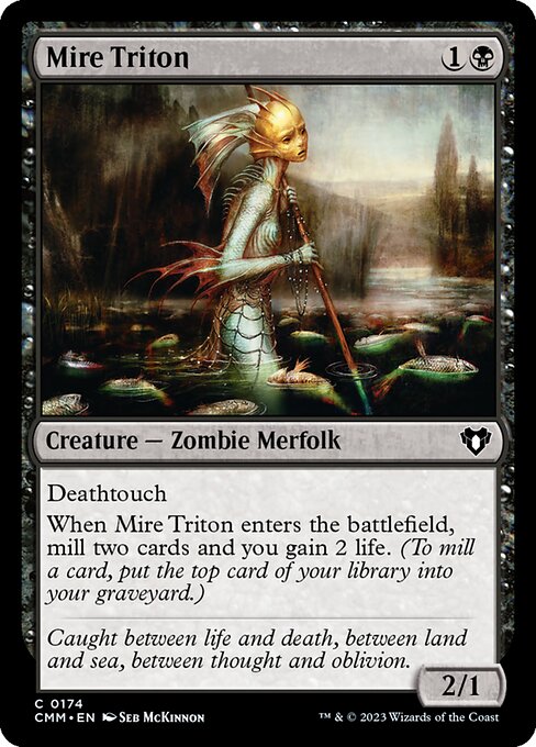 Mire Triton - Commander Masters (#174) - Illustrated by Seb McKinnon - Magic: The Gathering Card