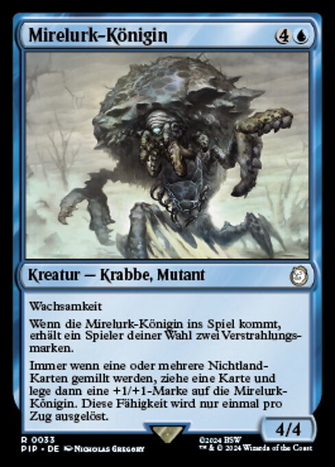マイアラーク・クイーン (Mirelurk Queen) - Fallout (#33) - Illustrated by Nicholas Gregory - Magic: The Gathering Card