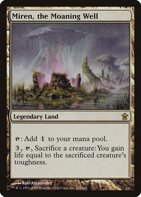 Miren, the Moaning Well - Saviors of Kamigawa (#163) - Illustrated by Rob Alexander - Magic: The Gathering Card
