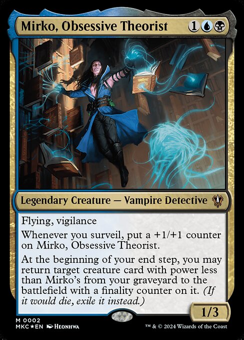 Mirko, Obsessive Theorist - Murders at Karlov Manor Commander Magic card