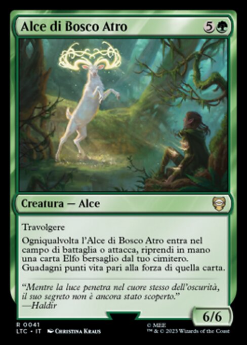 Mirkwood Elk - Tales of Middle-earth Commander (#124) - Illustrated by Christina Kraus - Magic: The Gathering Card