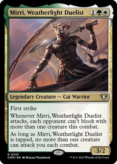 Mirri, Weatherlight Duelist - Commander Masters (#347) - Illustrated by Magali Villeneuve - Magic: The Gathering Card
