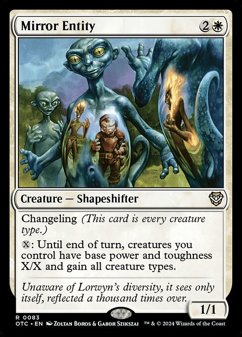 Mirror Entity - Outlaws of Thunder Junction Commander Magic card