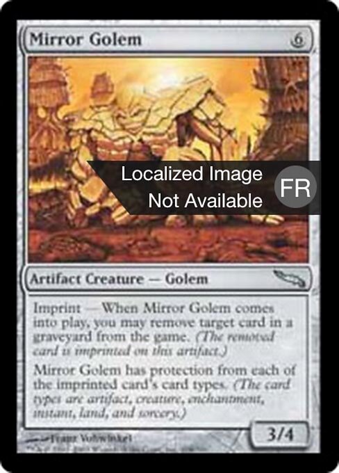 Mirror Golem - Mirrodin (#208) - Illustrated by Franz Vohwinkel - Magic: The Gathering Card