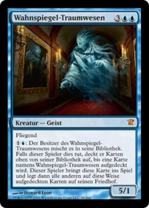 Wahnspiegel-Traumwesen (Mirror-Mad Phantasm) - Innistrad (#68) - Illustrated by Howard Lyon - Magic: The Gathering Card