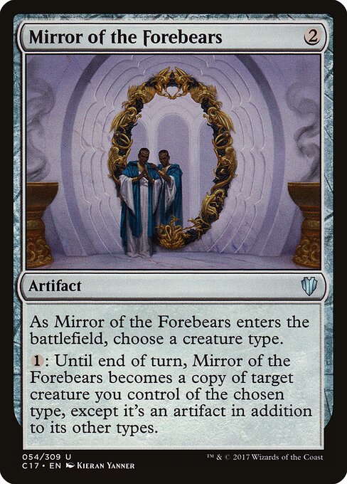 Mirror of the Forebears - Commander 2017 (#54) - Illustrated by Kieran Yanner - Magic: The Gathering Card