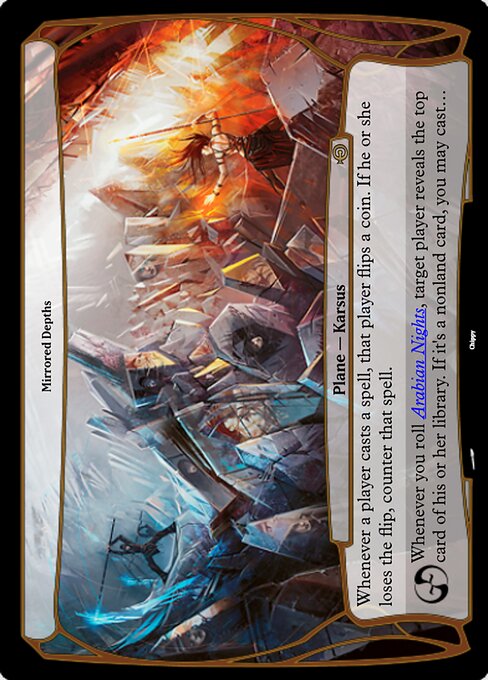 Mirrored Depths - Planechase Anthology Planes (#51) - Illustrated by Chippy - Magic: The Gathering Card