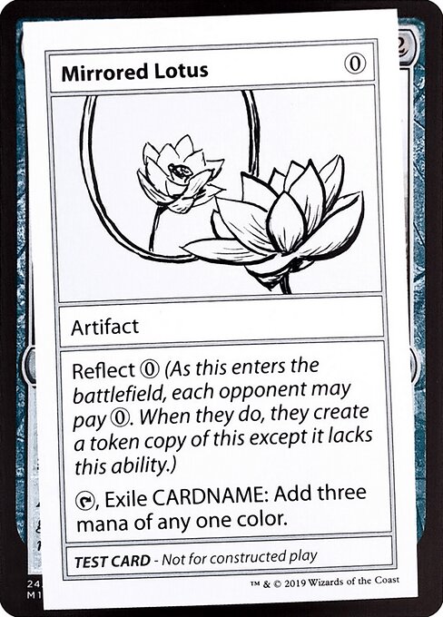 Mirrored Lotus - Mystery Booster Playtest Cards 2021 (#107) - Illustrated by Meris Mullaley - Magic: The Gathering Card