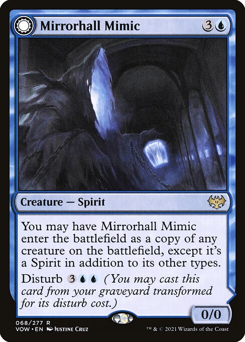 Mirrorhall Mimic // Ghastly Mimicry - Innistrad: Crimson Vow Magic card