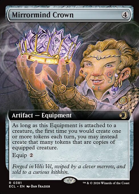 Corona mentespejo (Mirrormind Crown) - Lorwyn Eclipsed (#258) - Illustrated by Dan Frazier - Magic: The Gathering Card