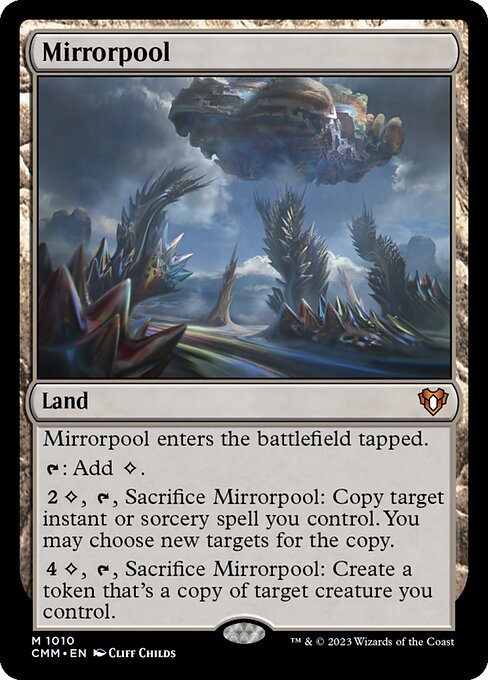 Mirrorpool - Commander Masters (#1010) - Illustrated by Cliff Childs - Magic: The Gathering Card