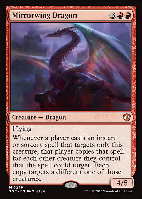 Mirrorwing Dragon - Secrets of Strixhaven Commander Magic card