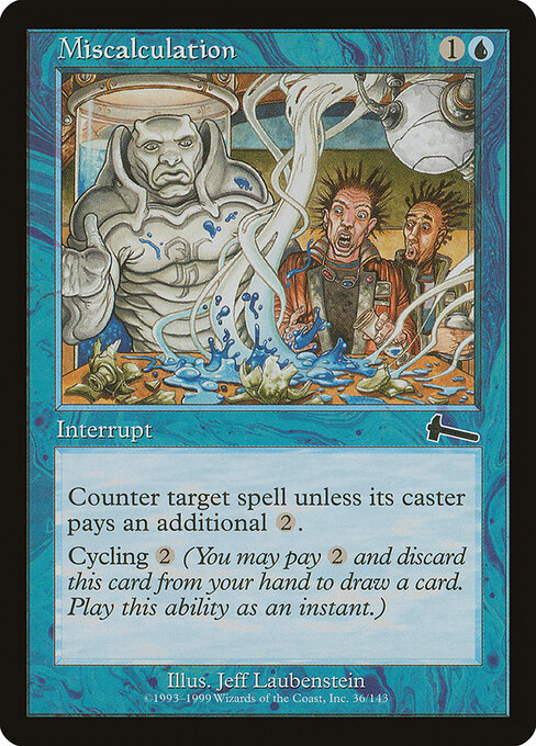 Miscalculation - Urza's Legacy Magic card