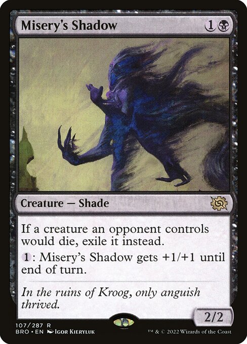 Misery's Shadow - The Brothers' War Magic card