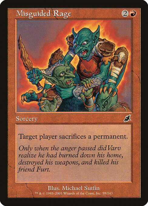 Misguided Rage - Scourge Magic card