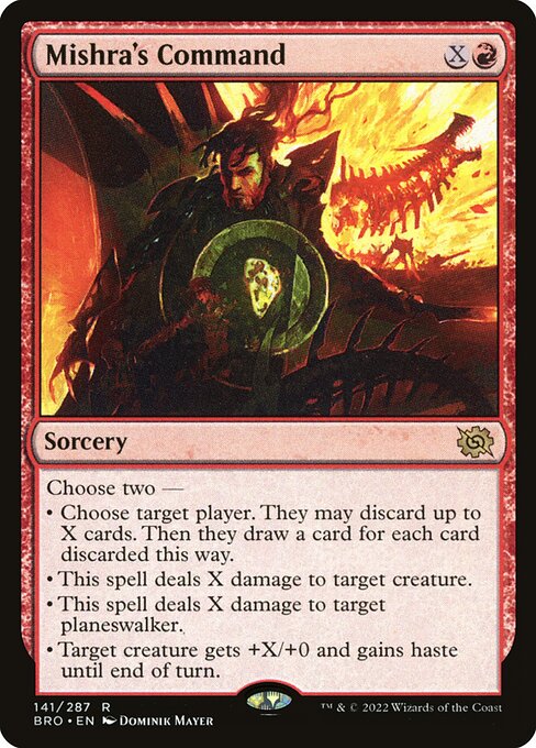 Mishra's Command - The Brothers' War (#141) - Illustrated by Dominik Mayer - Magic: The Gathering Card