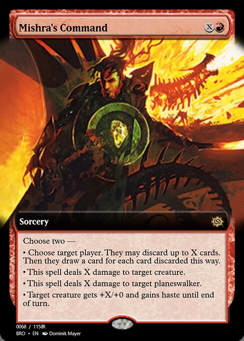 ミシュラの命令 (Mishra's Command) - The Brothers' War (#141) - Illustrated by Dominik Mayer - Magic: The Gathering Card