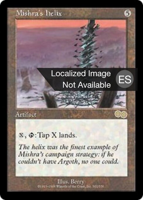Hélice de Mishra (Mishra's Helix) - Urza's Saga (#302) - Illustrated by Berry - Magic: The Gathering Card