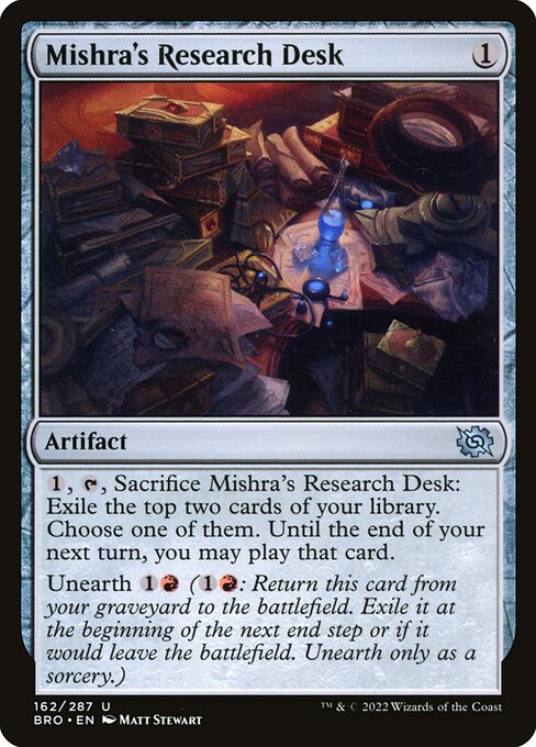 Mishra's Research Desk - The Brothers' War Magic card