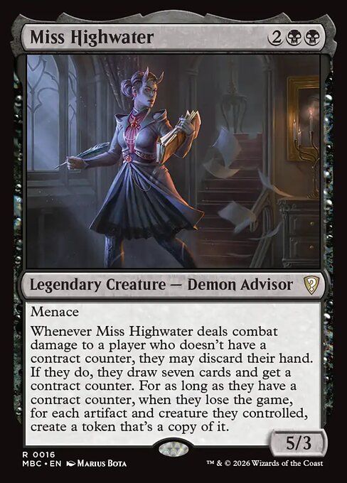 Miss Highwater - Mystery Booster Commander Edition (#16) - Illustrated by Marius Bota - Magic: The Gathering Card