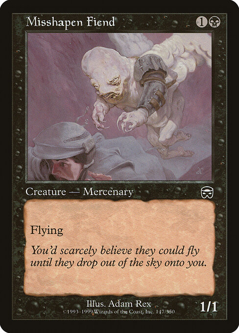 Misshapen Fiend - Mercadian Masques Magic card