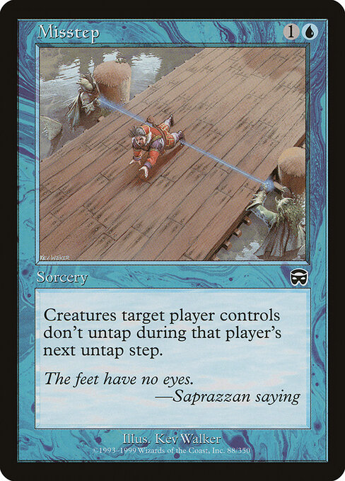 Misstep - Mercadian Masques Magic card