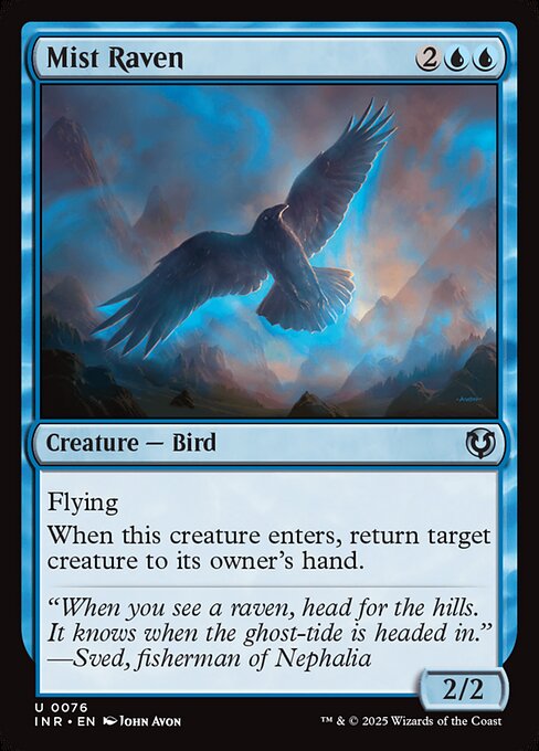 Mist Raven - Innistrad Remastered Magic card